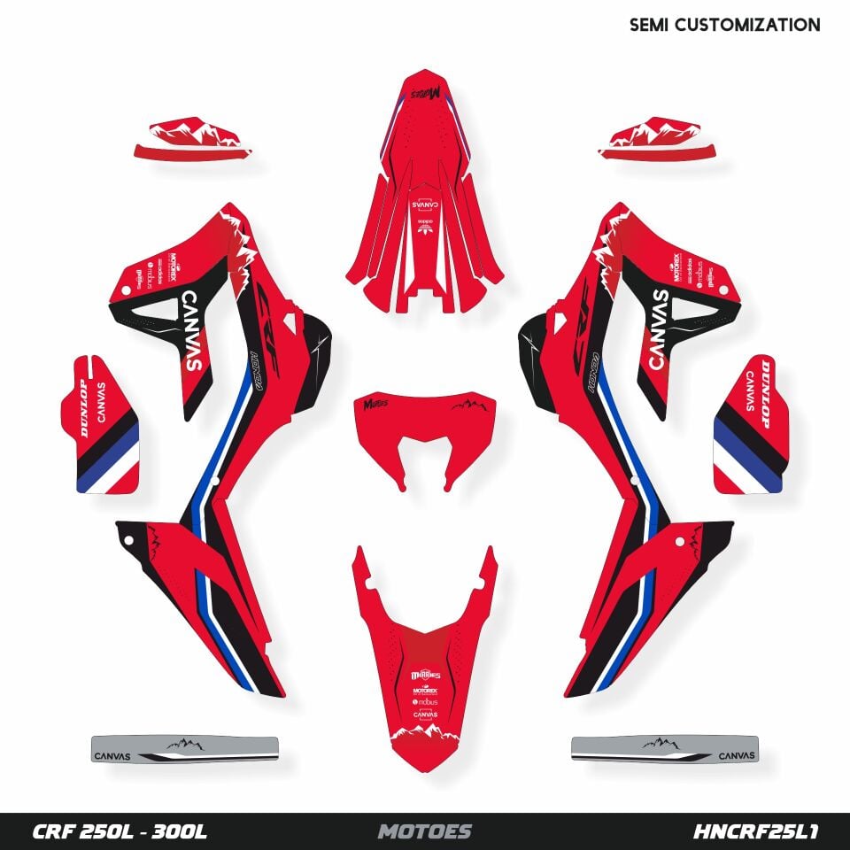 Honda CRF Modelleri için Grafik Seti CRF 250X 2004-2020 - Standart Gloss