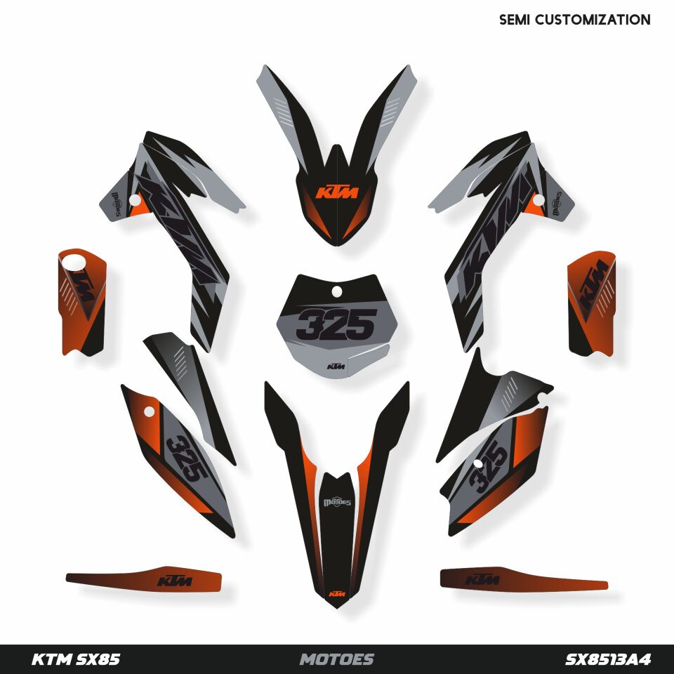 KTM SX85 Modeli Grafik Kiti SX85 2025-2026 - Standart Matte