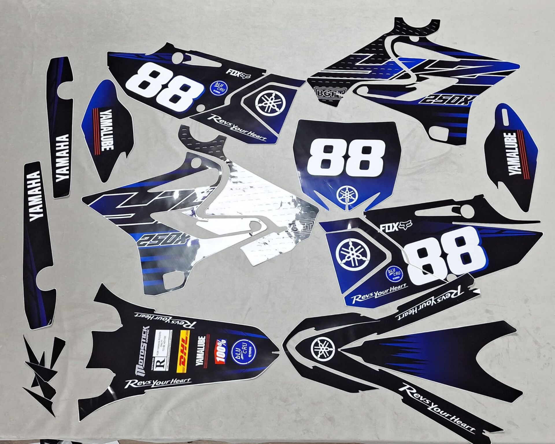 YAMAHA YZ 250 X (2015–2020) Uyumlu Sticker Seti – Outlet