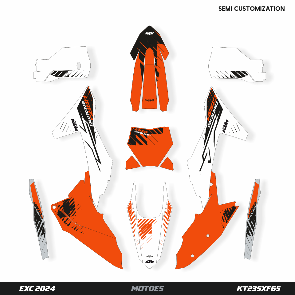 KTM EXC (2020–2023) Uyumlu Sticker Seti - Stok Ürün