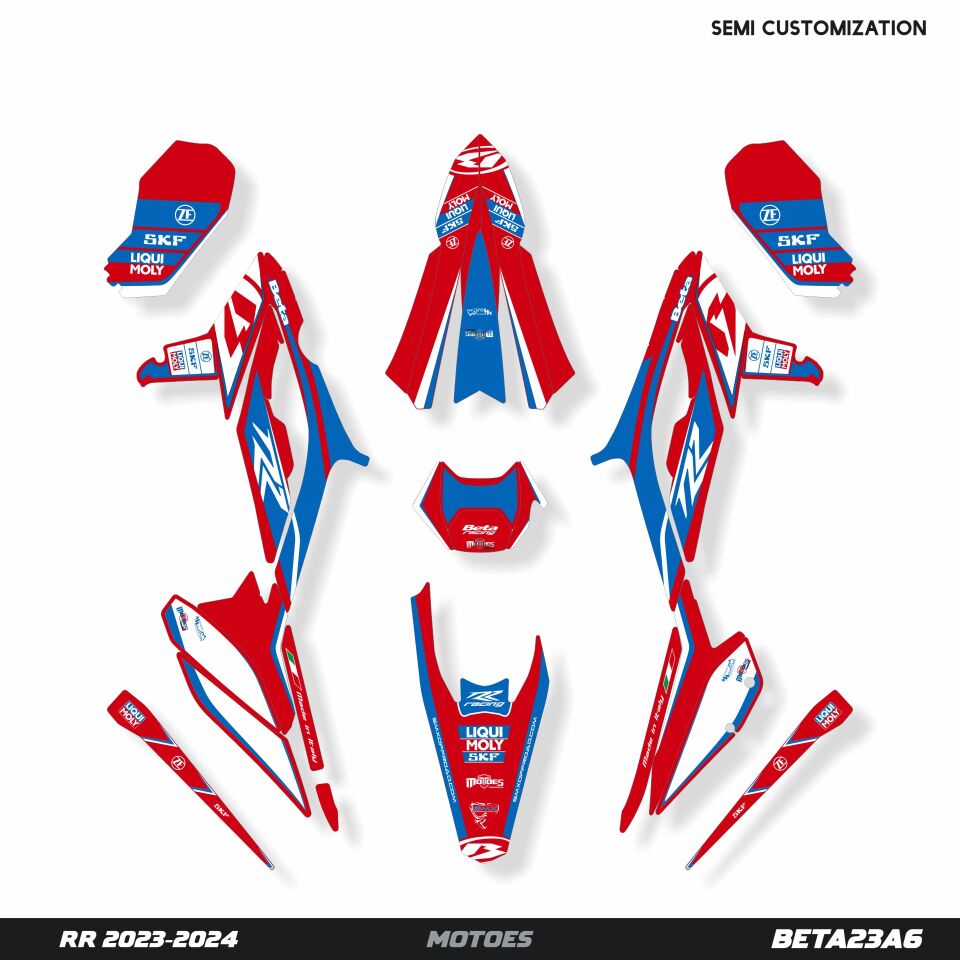 Beta RR Modelleri için Grafik Kiti 2015-2019 Xtrainer - Standart Mat