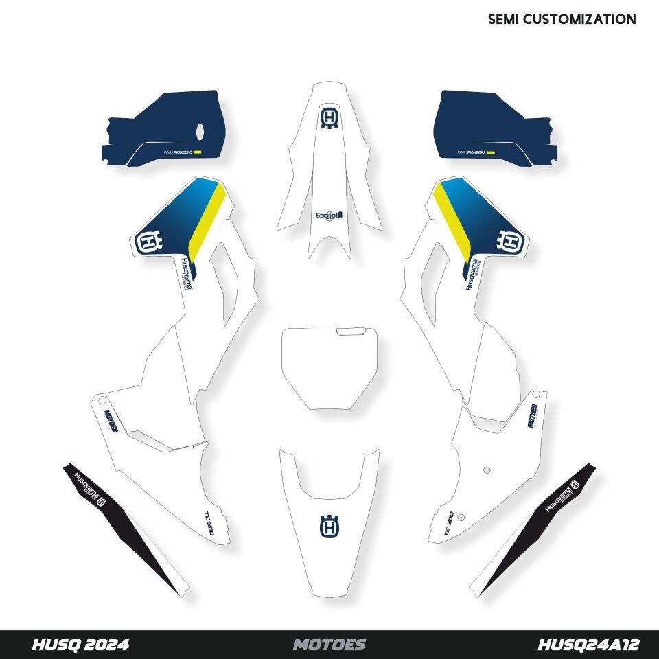 Husqvarna Modelleri için Grafik Kiti - Factory Spirit TC85 2025 - Standart Mat - Seçenek 3