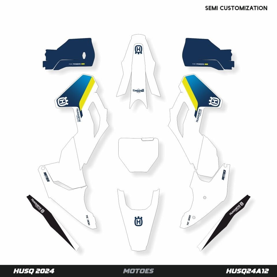 Husqvarna Modelleri için Grafik Kiti - Factory Spirit TE-FE 2017-2019 - Standart Parlaklık - Seçenek 4