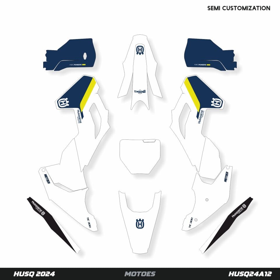 Husqvarna Modelleri için Grafik Kiti - Factory Spirit TE-FE 2017-2019 - Standart Parlaklık - Seçenek 4