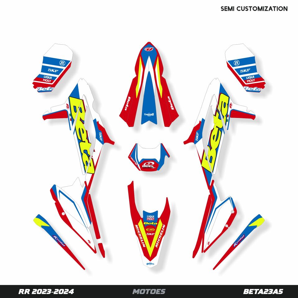 Beta RR Modelleri için Grafik Kiti 2015-2019 Xtrainer - Standart Mat