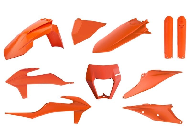 Polisport Turuncu Plastik Kit, KTM 2020 - 2023 Modelleri için