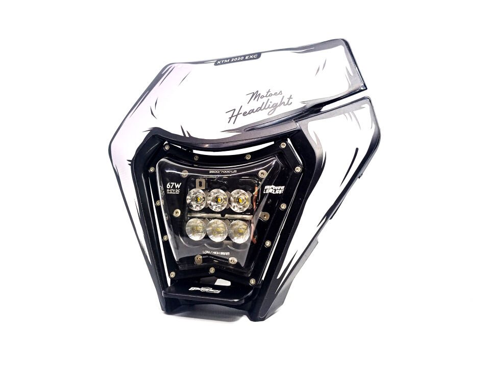 KTM 2014-2023 Motoes Highpower Led Far M6 Serisi BLACK