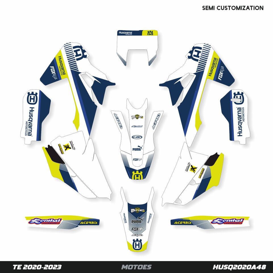 Husqvarna Modelleri için Grafik Kiti TE-FE 2020-2023 - Standart Parlaklık