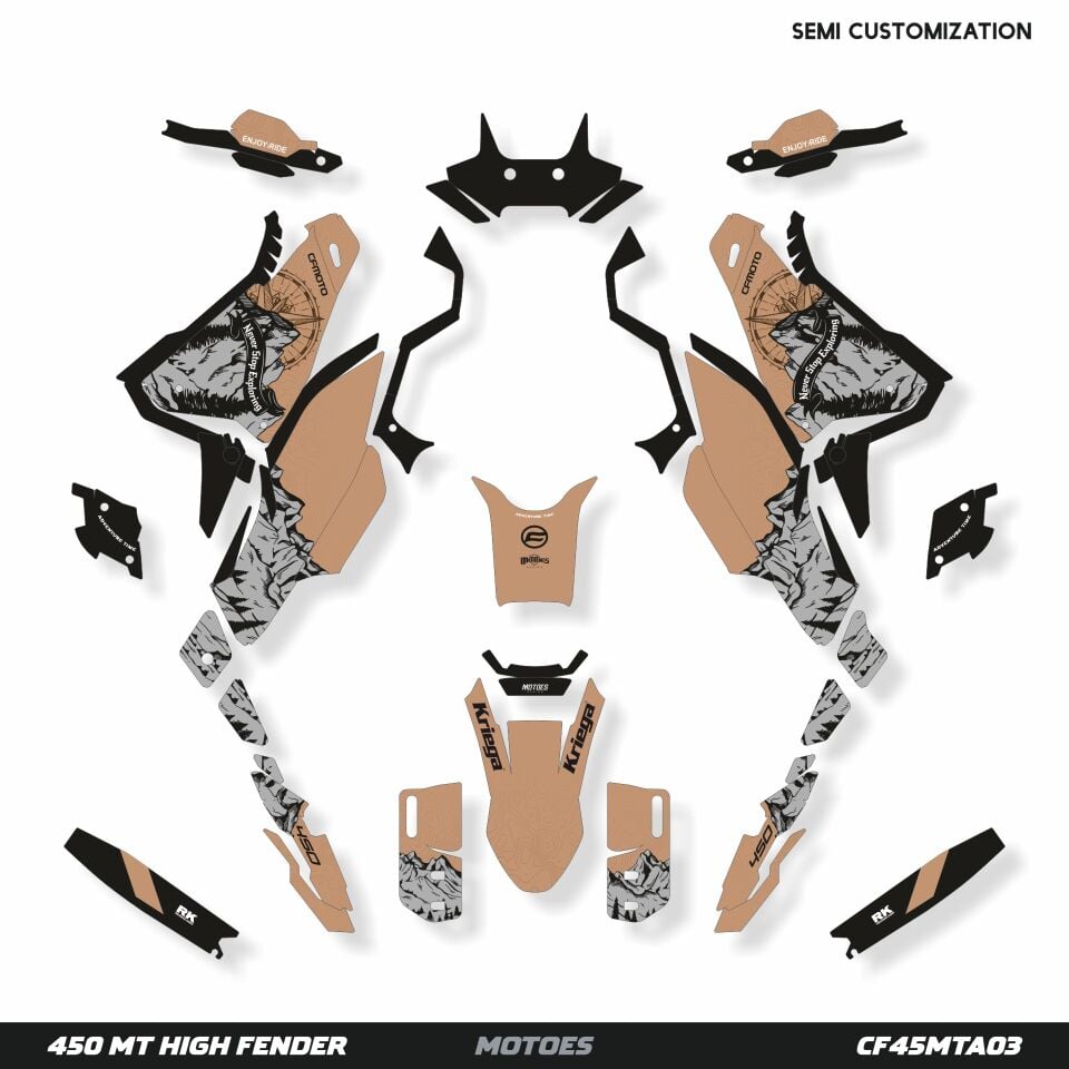 CF MOTO Modelleri İçin Grafik Kiti