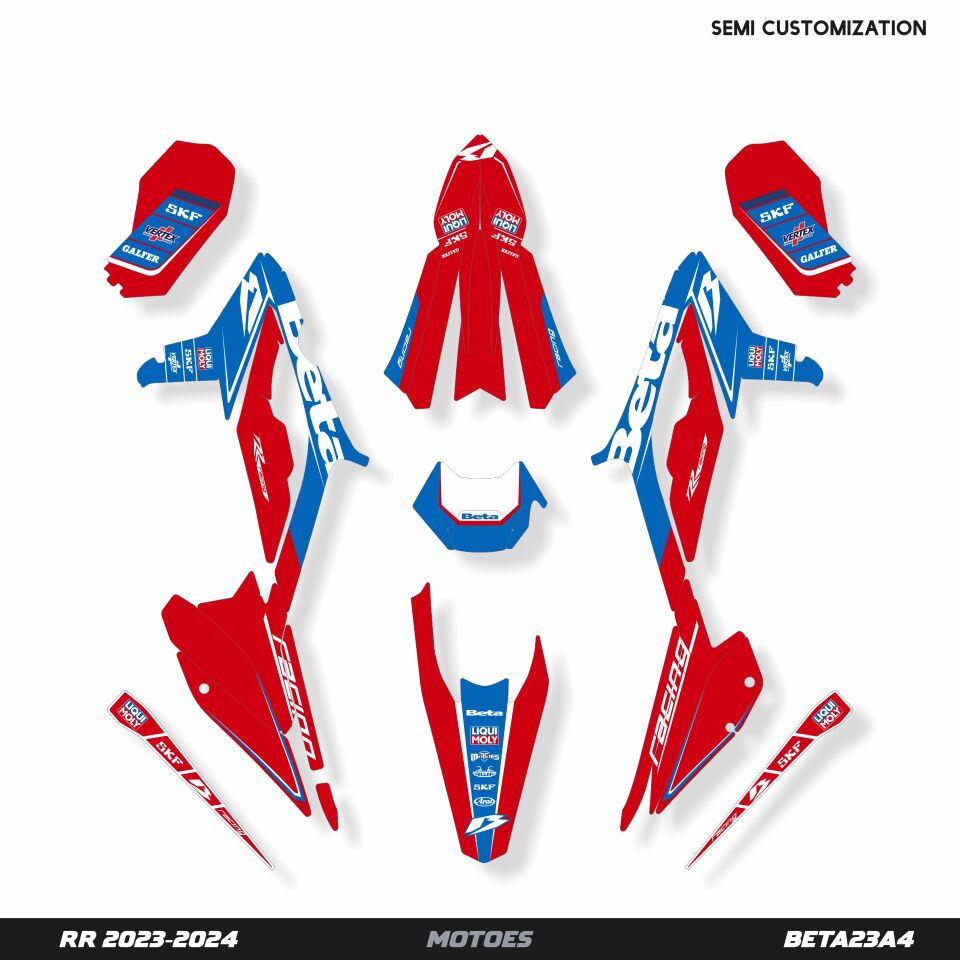 Beta RR Modelleri için Grafik Kiti 2015-2019 Xtrainer - Standart Parlaklık