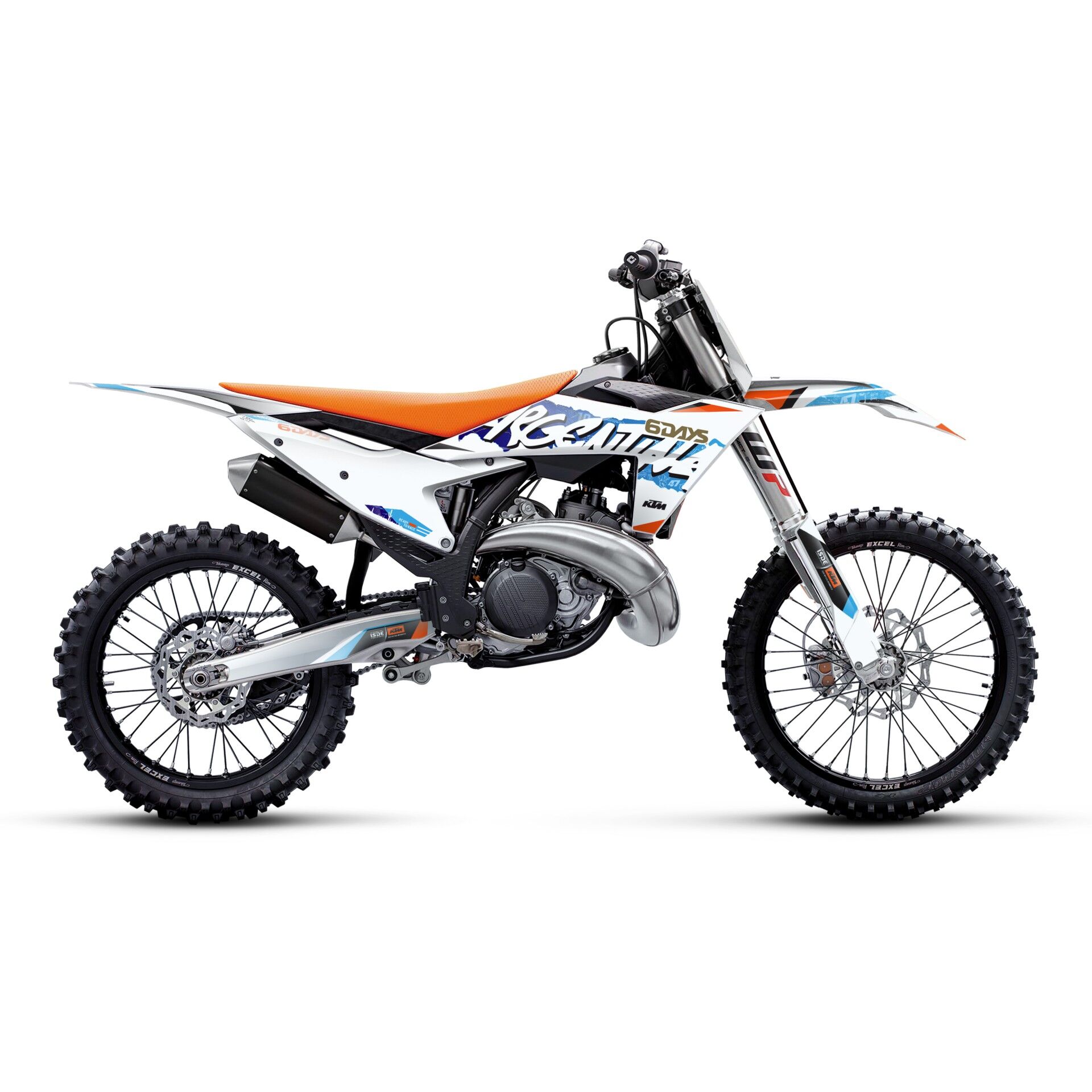 KTM Modelleri için Grafik Kiti - Argentine Edge EXC/EXC-F/XCW/XCW-F 2014-2016 - Standart Mat