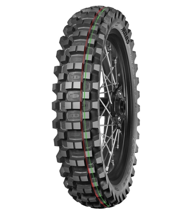 Mitas 70/100-10 Mitas (2.50-10) Mx Mh 41M Arka Lastik Yeşil, Kırmızı Çizgi