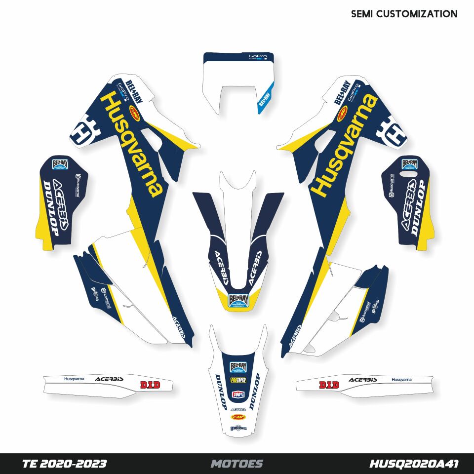 Husqvarna Modelleri için Grafik Kiti TE-FE 2013-2016 - Standart Mat