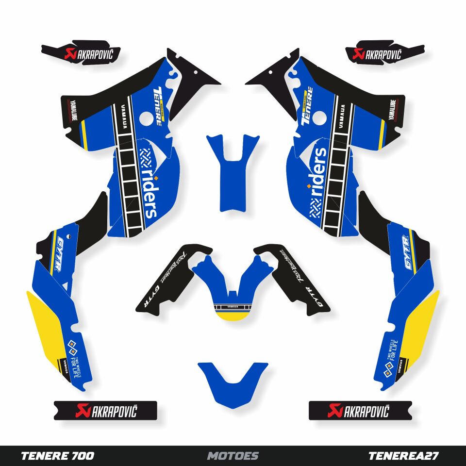 YAMAHA TENERE 700 İÇİN GRAFİK SETİ