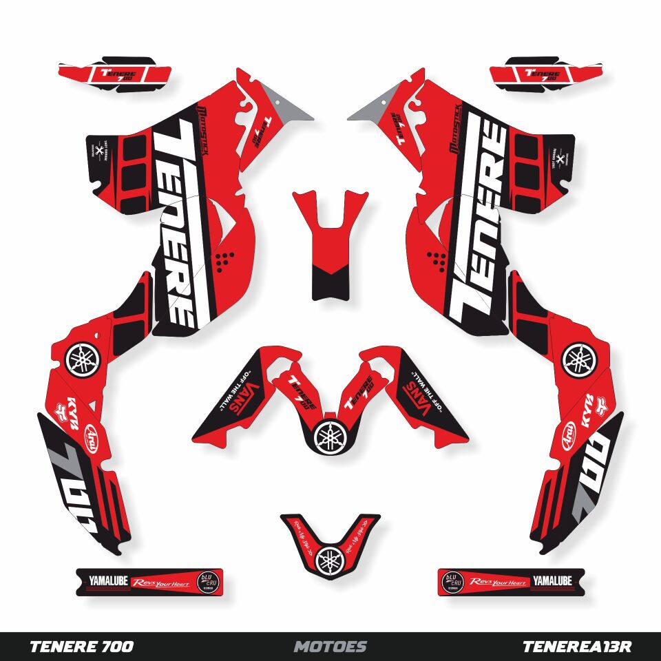 YAMAHA TENERE 700 İÇİN GRAFİK SETİ