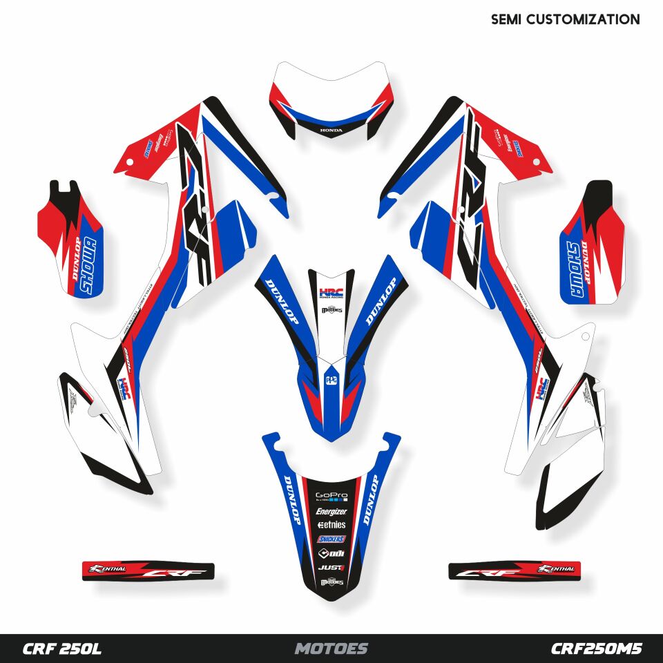 Honda CRF Modelleri için Grafik Kiti CRF 450X 2005-2018 - Standart Matte