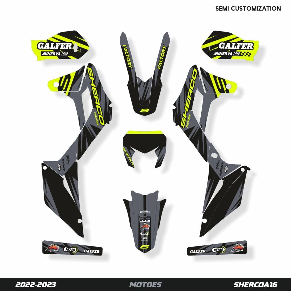 Sherco Modelleri için Grafik Kiti