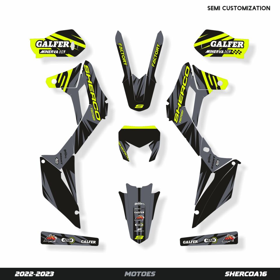 Sherco Modelleri için Grafik Kiti