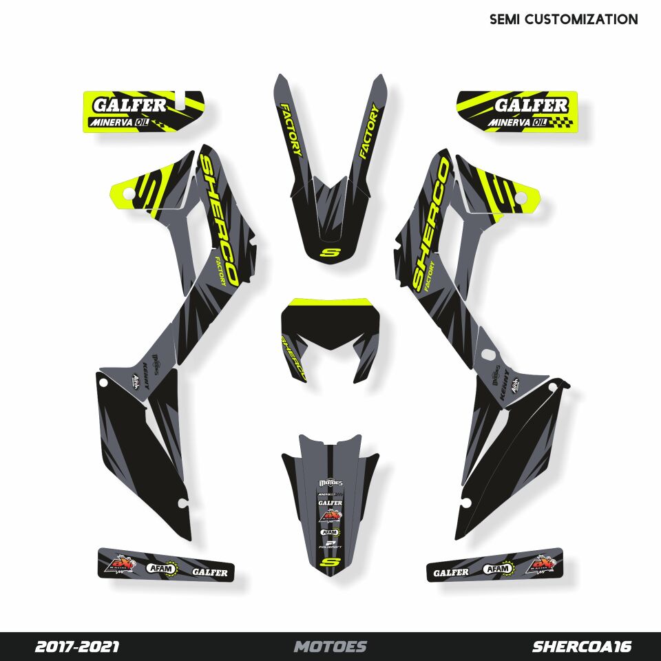 Sherco Modelleri için Grafik Kiti