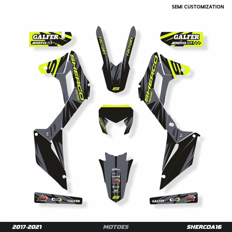 Sherco Modelleri için Grafik Kiti