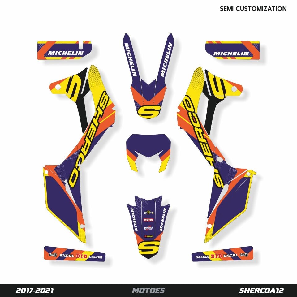 Sherco Modelleri için Grafik Kiti