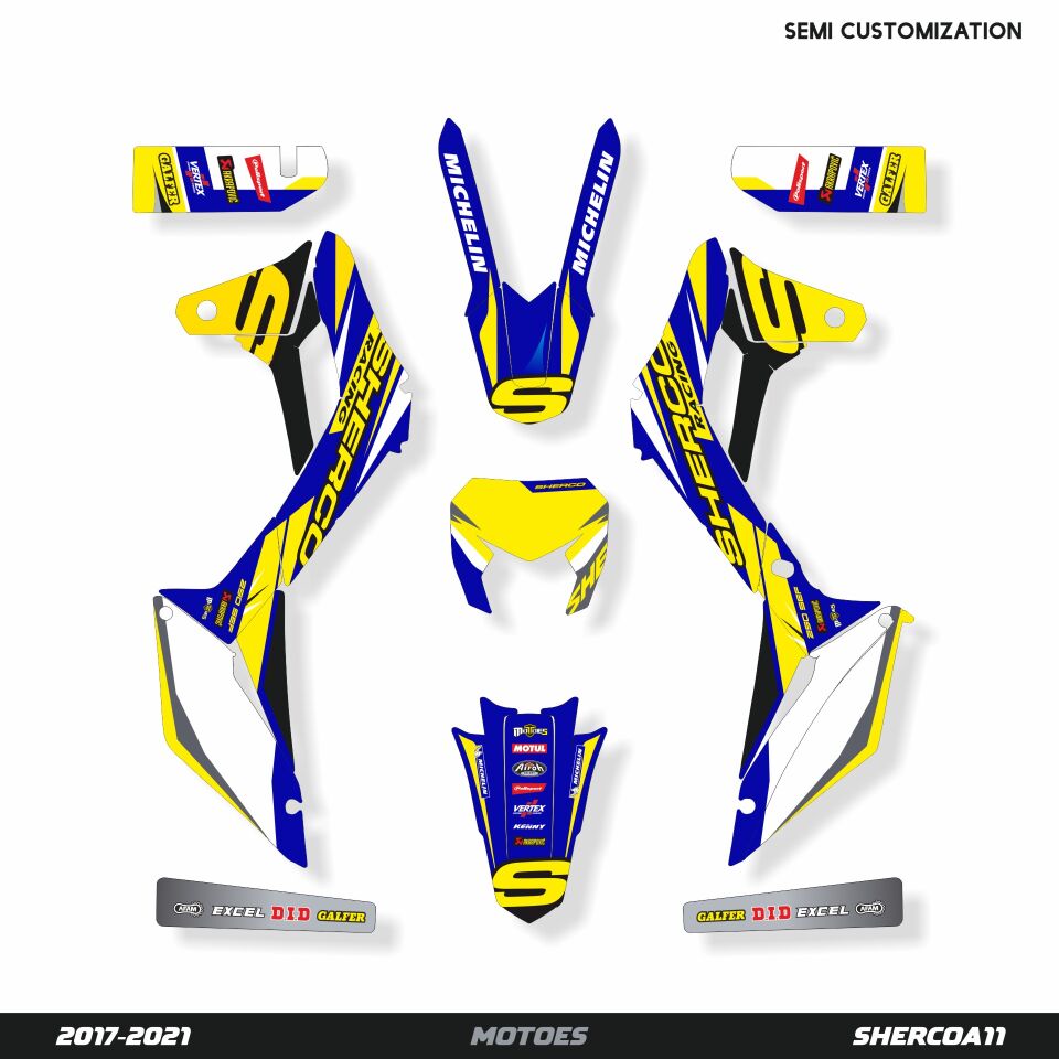 Sherco Modelleri için Grafik Kiti