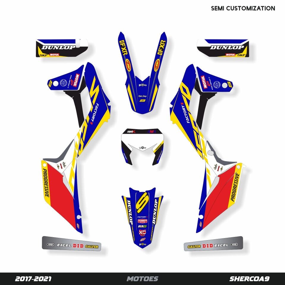 Sherco Modelleri için Grafik Kiti