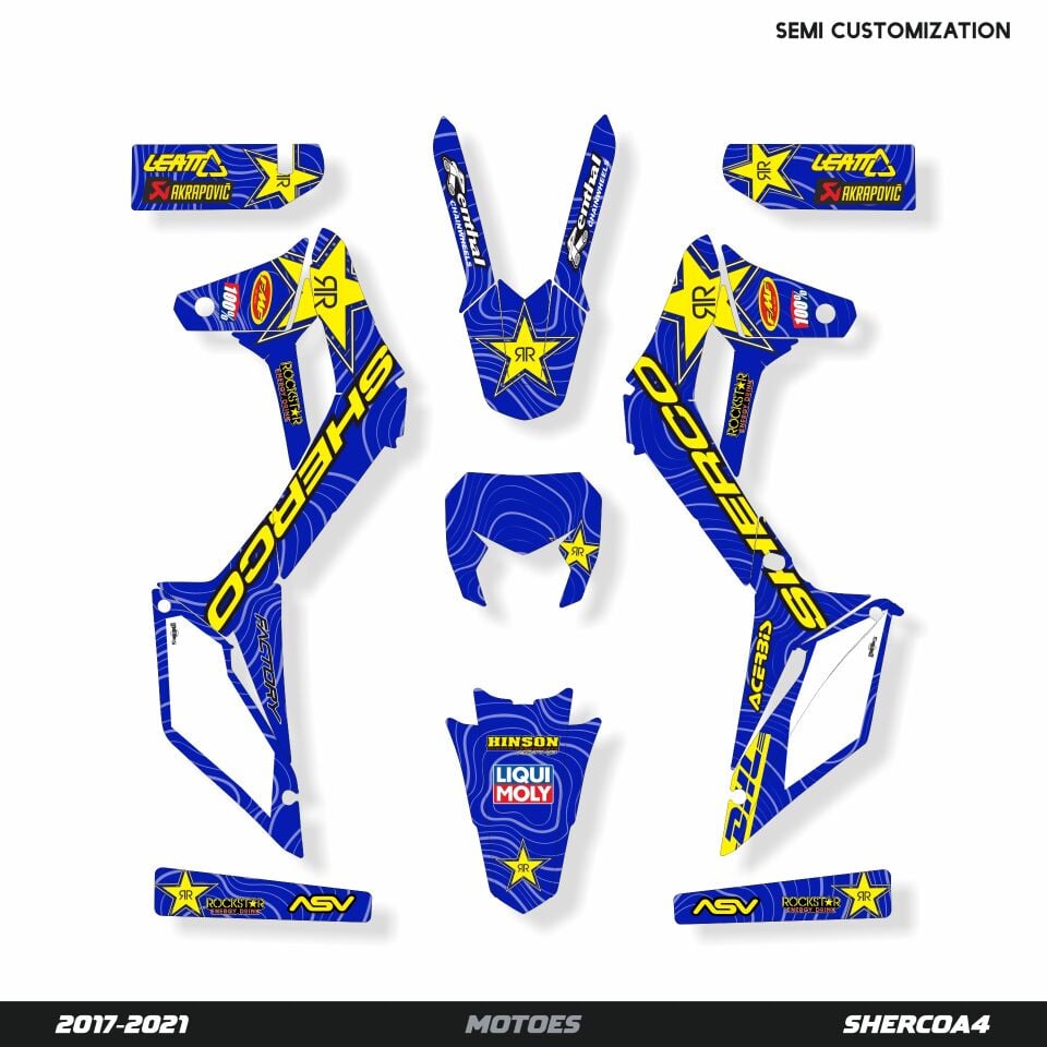 Sherco Modelleri için Grafik Kiti