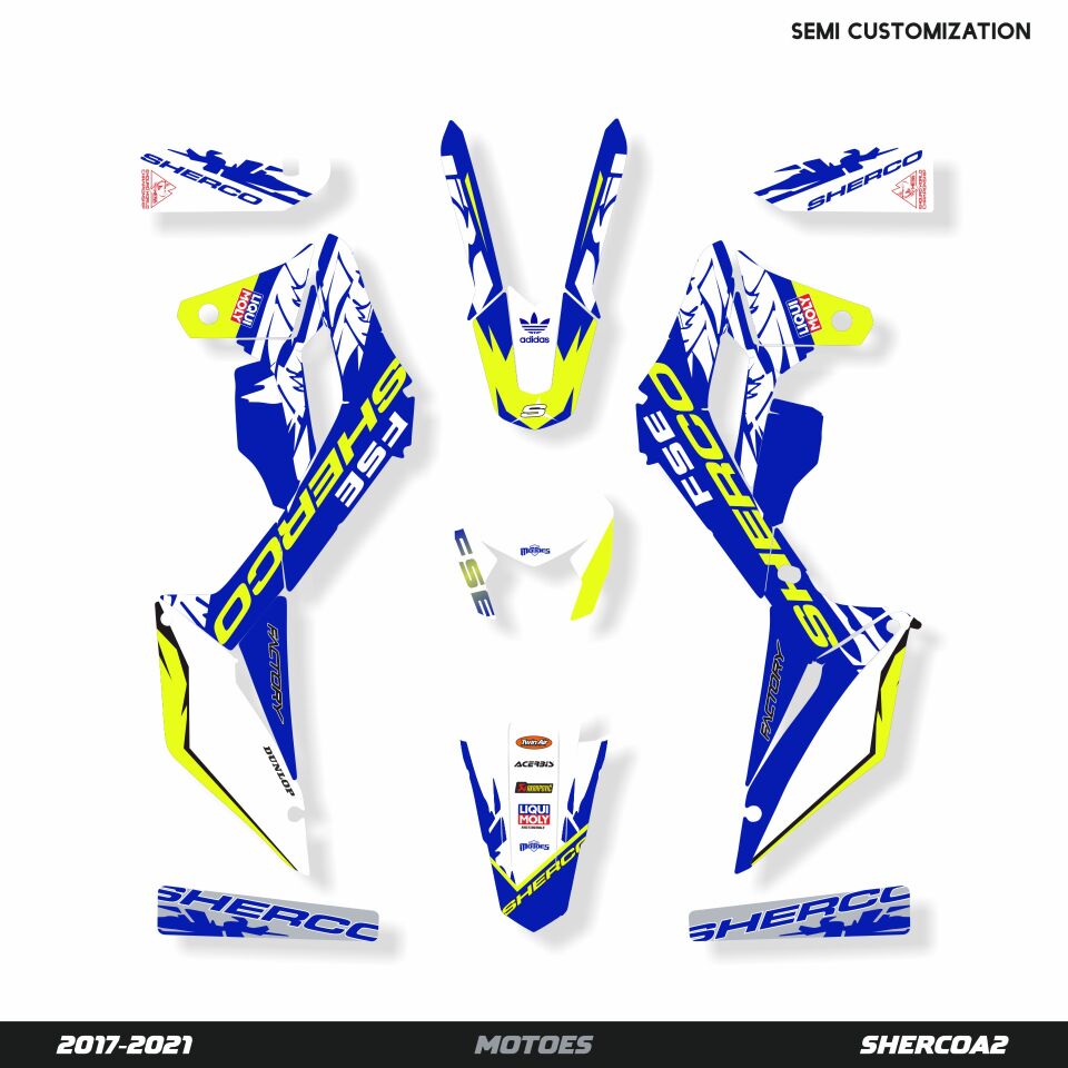 Sherco Modelleri için Grafik Kiti