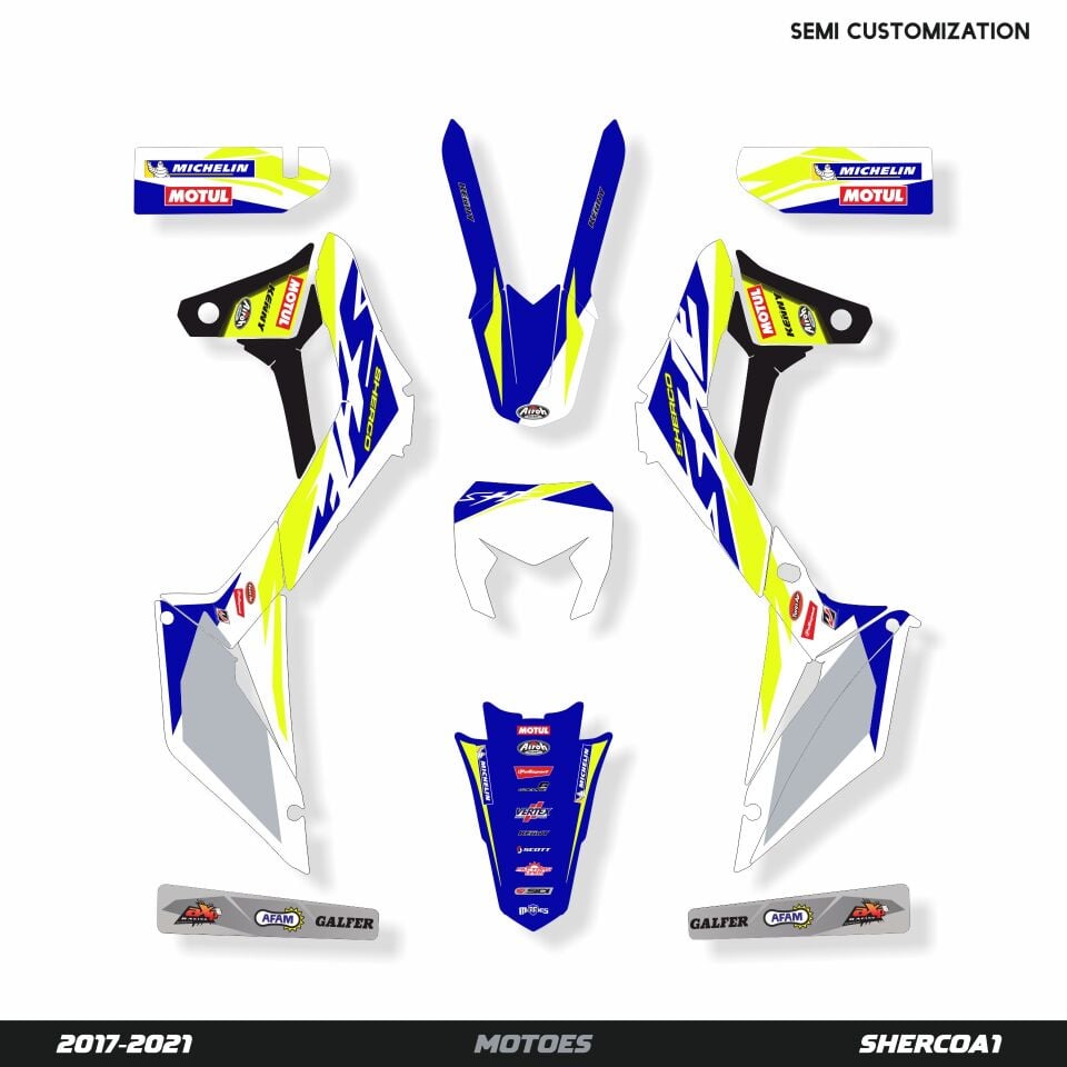 Sherco Modelleri için Grafik Kiti