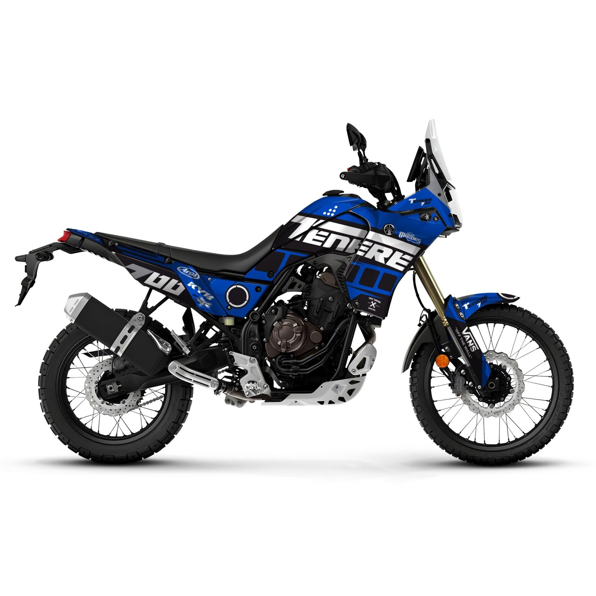 YAMAHA TENERE 700 İÇİN GRAFİK SETİ Tenere 700 World Raid - 2022 - Standart Matte - #fbec36:YELLOW