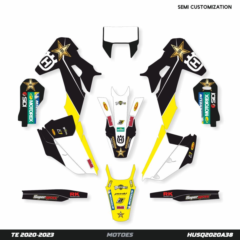 Husqvarna Modelleri için Grafik Kiti TC-FC 2023-2024 - Standart Mat