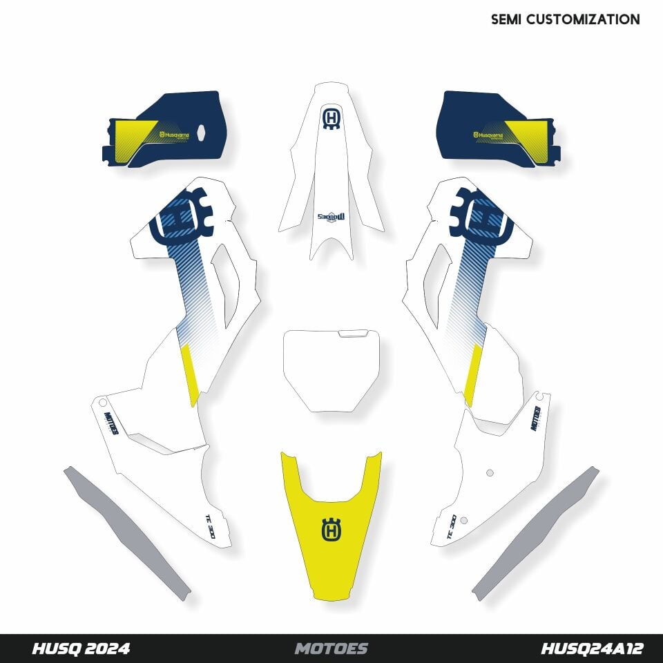 Husqvarna Modelleri için Grafik Kiti - Factory Spirit TC-FC 2025 - Standart Parlaklık - Seçenek 2