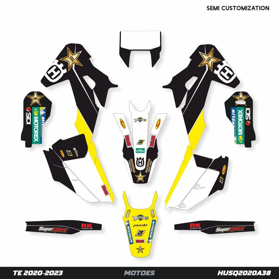 Husqvarna Modelleri için Grafik Kiti TC-FC 2019-2022 - Standart Parlaklık