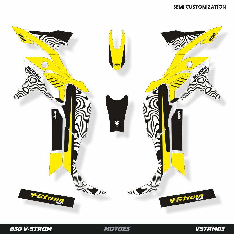 Suzuki V-STROM Modelleri için Grafik Kiti V-Strom 650 2017-2021 - Standart Gloss