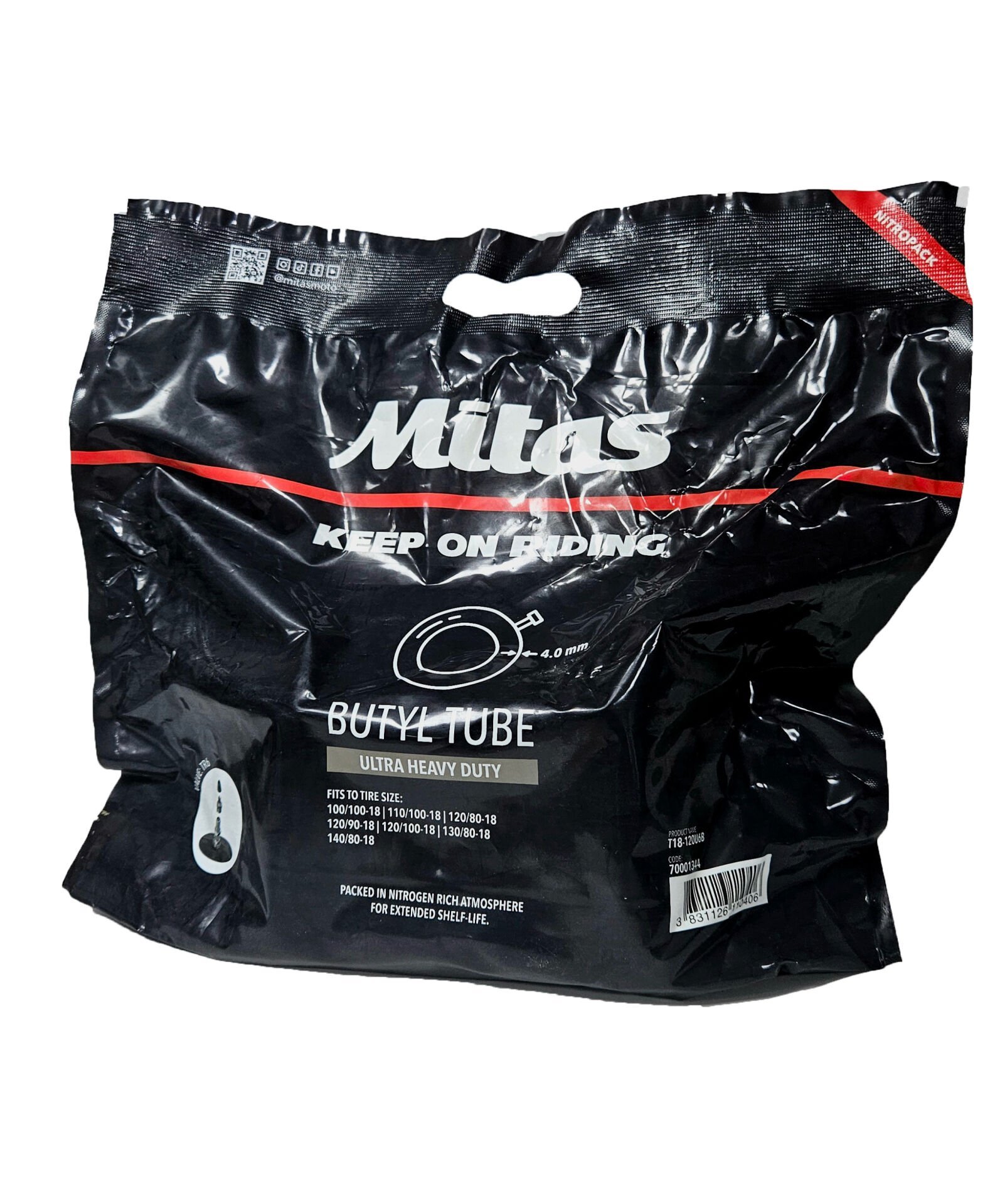 Mitas T18-120U6B BUTYL İç Lastik 4 MM