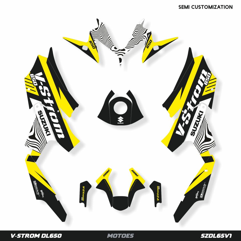 Suzuki V-Strom Modelleri için Grafik Kiti V-Strom 650 2004-2011 - Standart Gloss