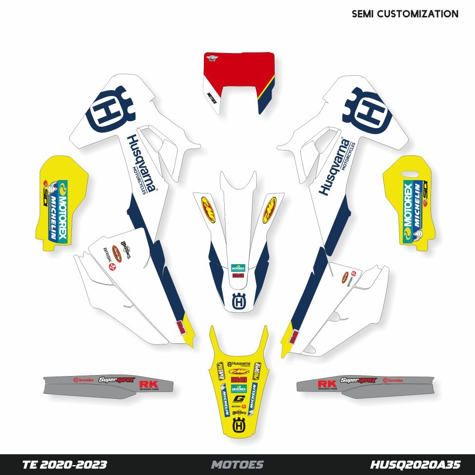 Husqvarna Modelleri için Grafik Kiti TE-FE 2020-2023 - Standart Mat