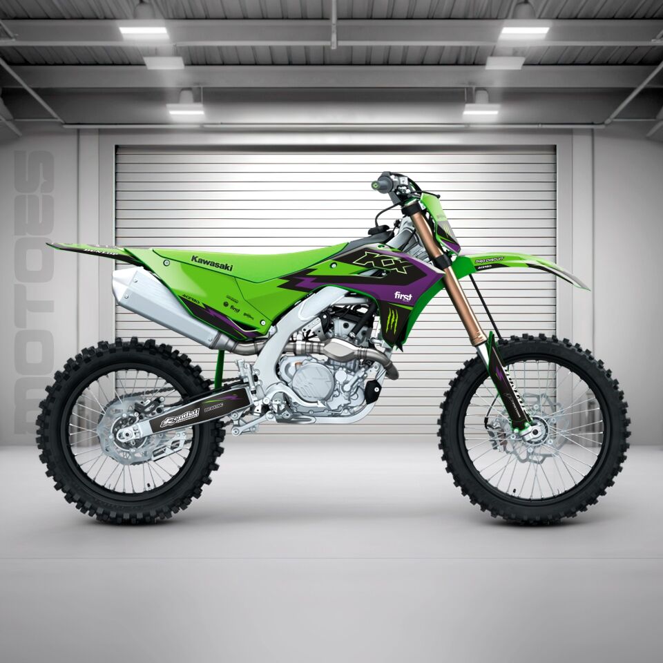 Kawasaki KXF Modelleri İçin Grafik Kiti KXF 450 2024-2026 - Standart Matte