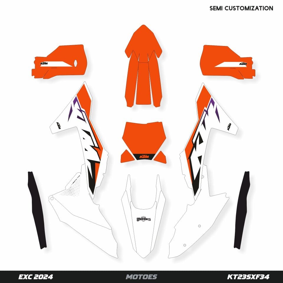KTM Modelleri için Grafik Kiti - Pure Form