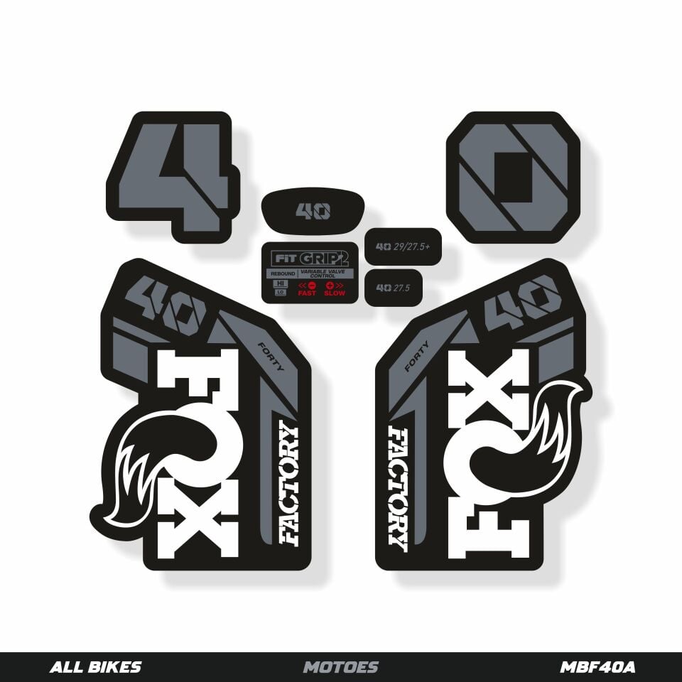 MOTOES MTB ÇATAL ÇIKARTMA SETİ FOX 40