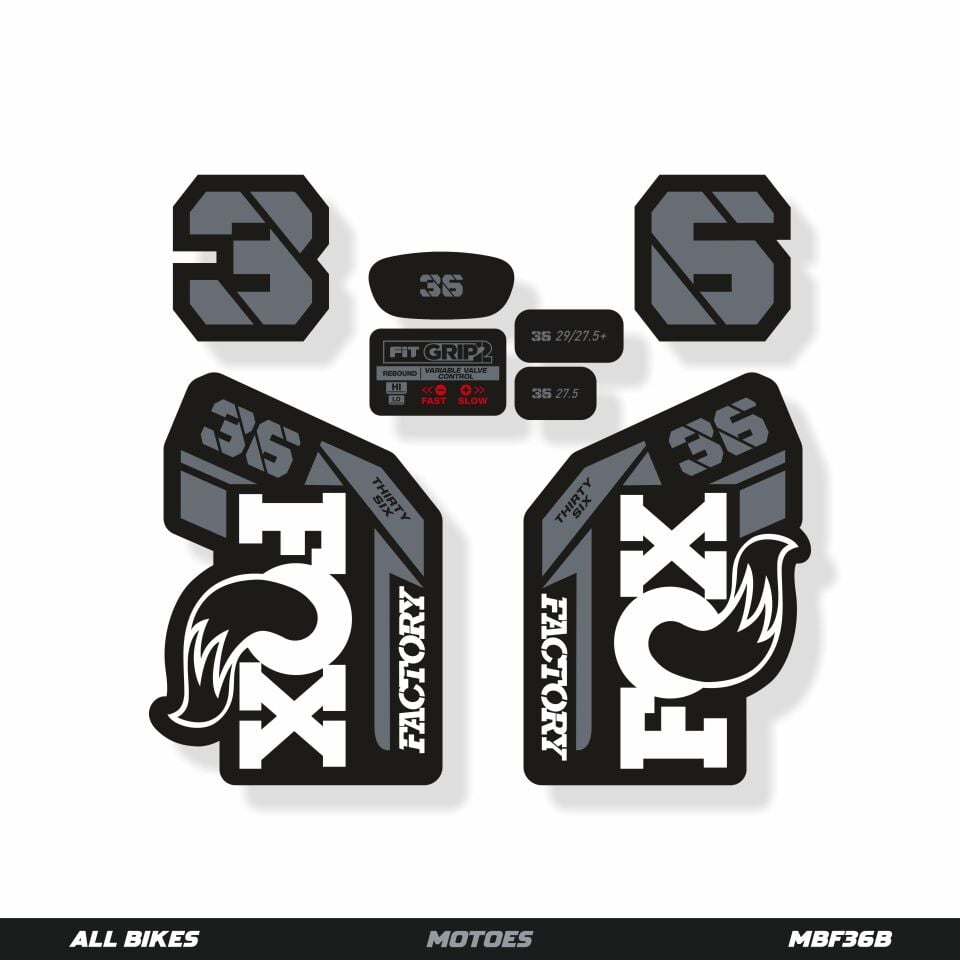 MOTOES MTB ÇATAL ÇIKARTMA SETİ FOX 36