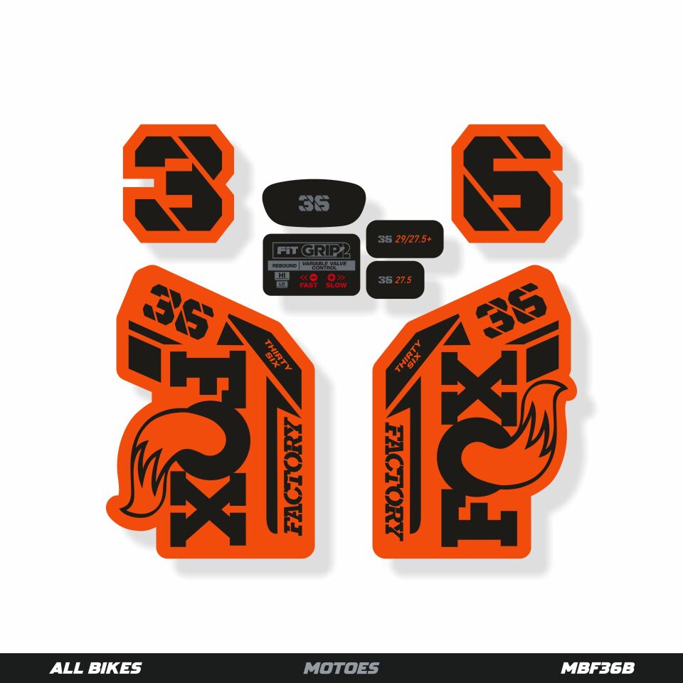 MOTOES MTB ÇATAL ÇIKARTMA SETİ FOX 36