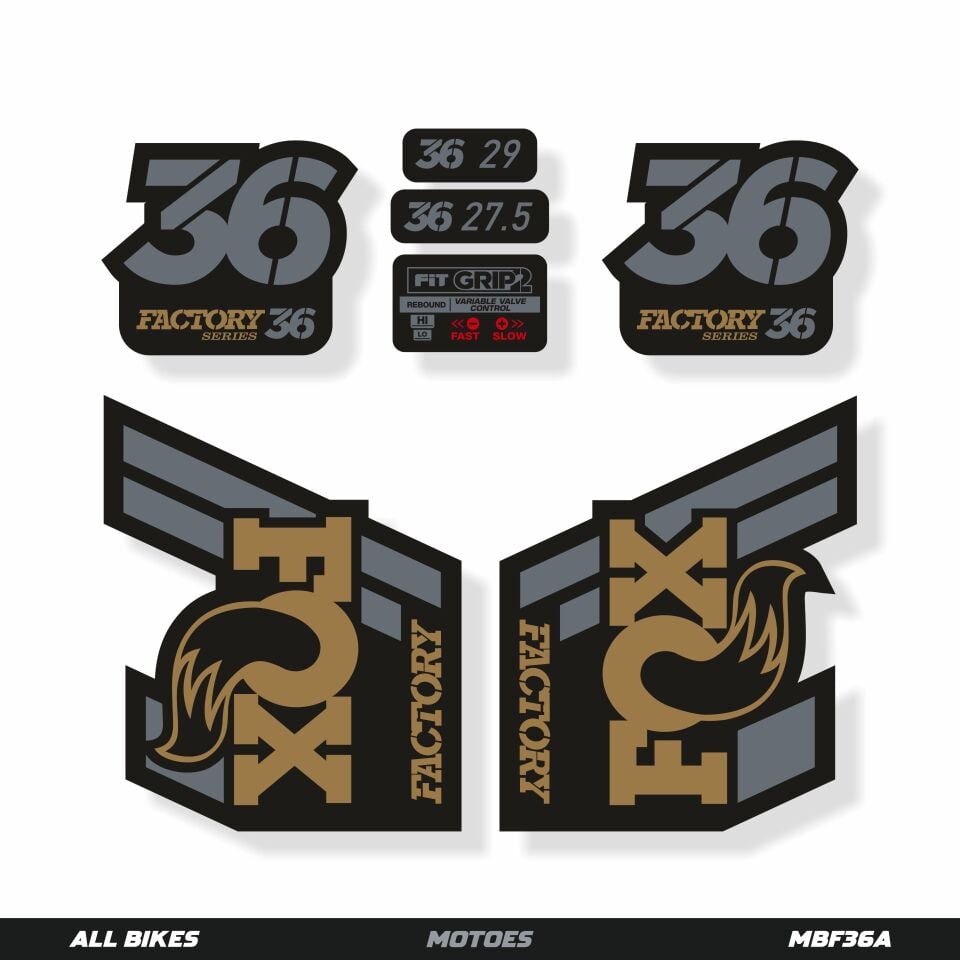 MOTOES MTB ÇATAL ÇIKARTMA SETİ FOX 36