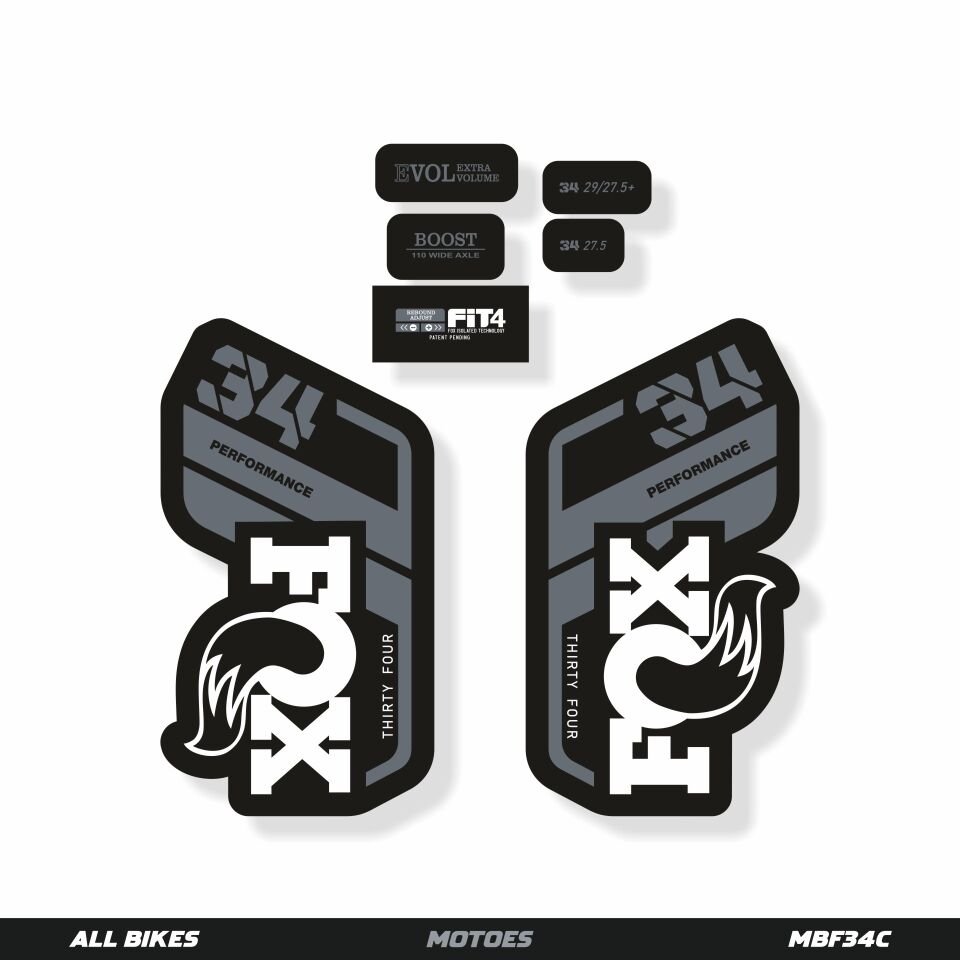 MOTOES MTB ÇATAL ÇIKARTMA SETİ FOX 34