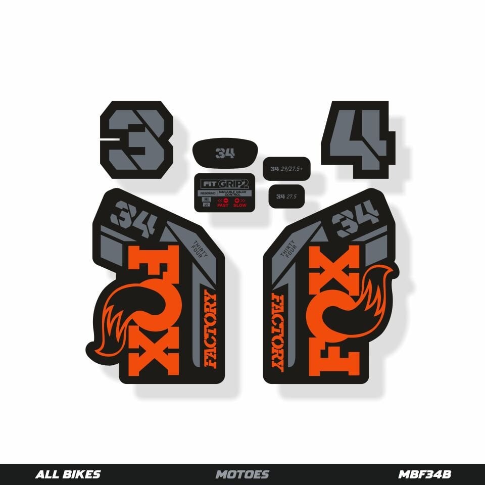 MOTOES MTB ÇATAL ÇIKARTMA SETİ FOX 34