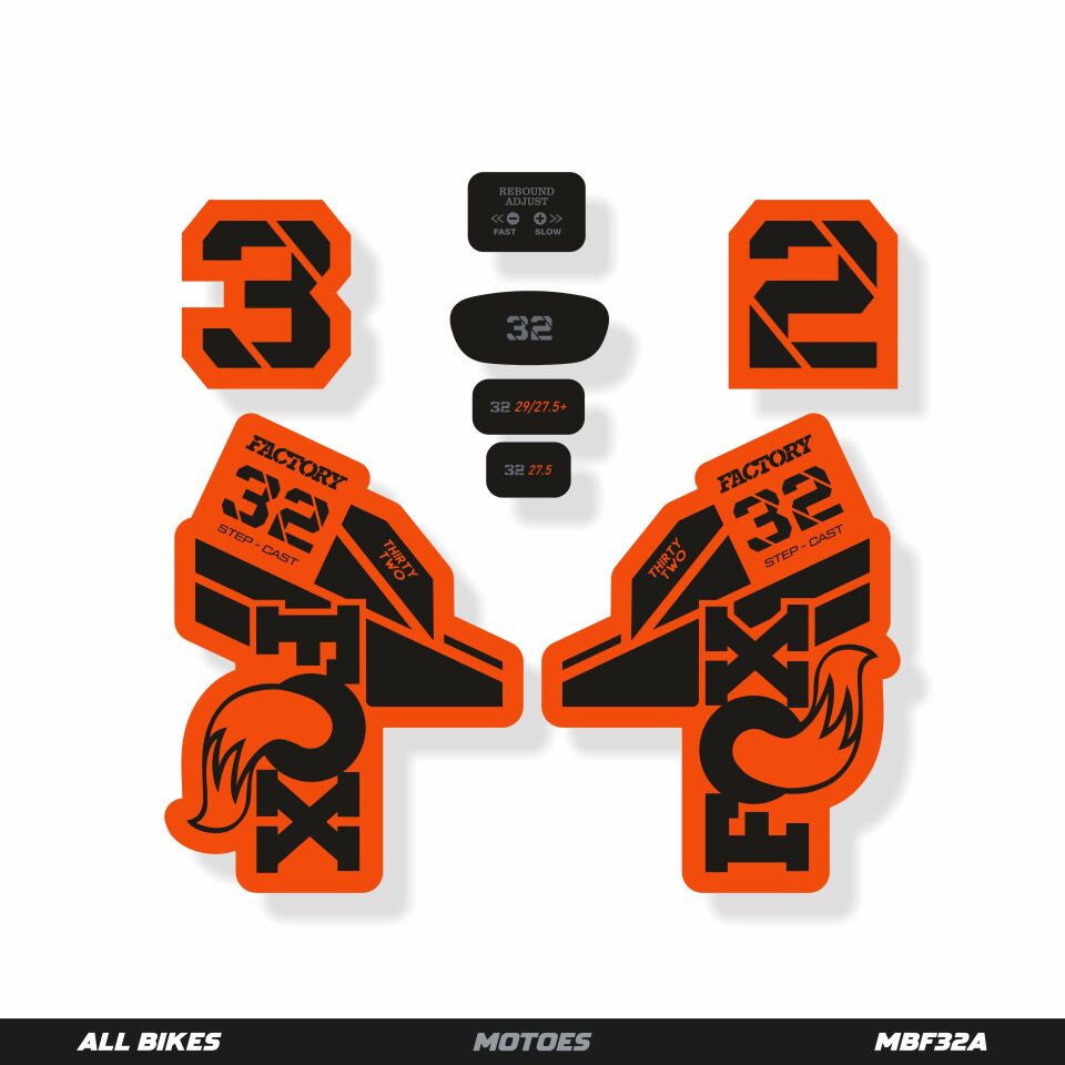 MOTOES MTB ÇATAL ÇIKARTMA SETİ FOX 32