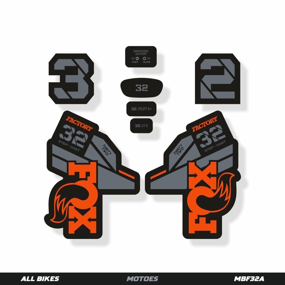 MOTOES MTB ÇATAL ÇIKARTMA SETİ FOX 32