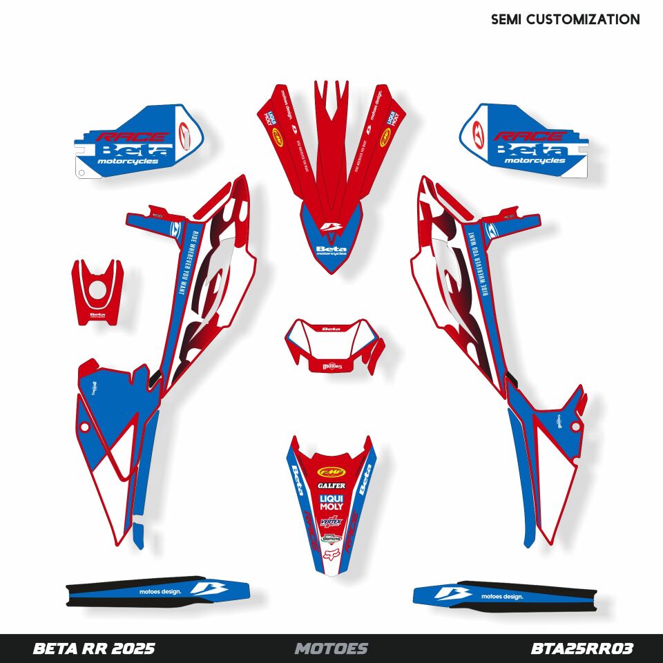 Beta RR Modelleri için Grafik Kiti 2020-2022 Xtrainer - Standart Mat
