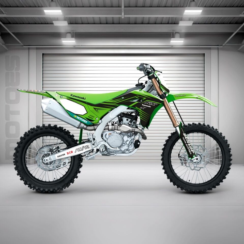 Kawasaki KXF Modelleri için Grafik Kiti KXF 450 2012-2015 - Standart Matte